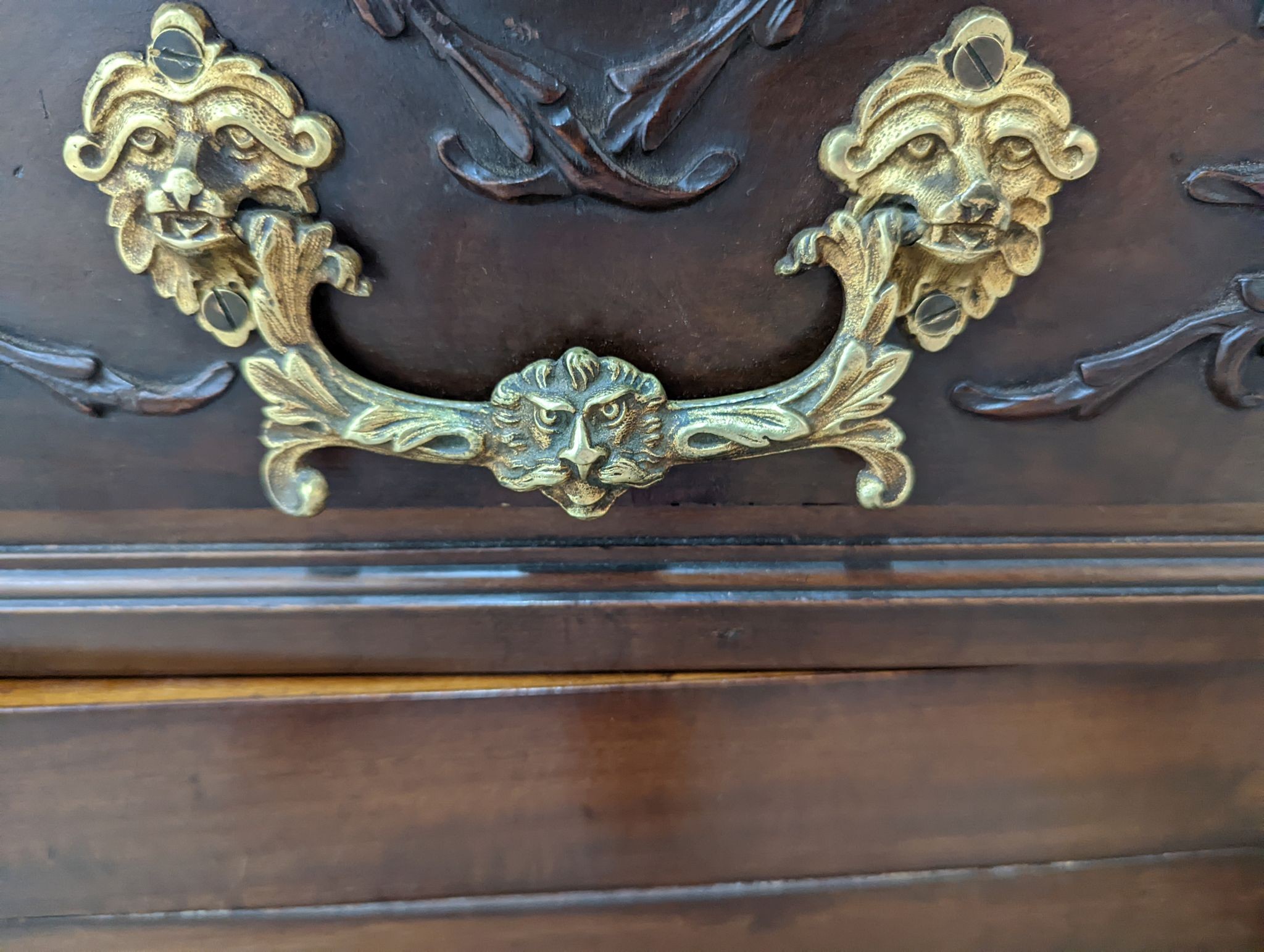 A pair of Chippendale revival mahogany pedestal cabinets, width 47cm, depth 57cm, height 92cm